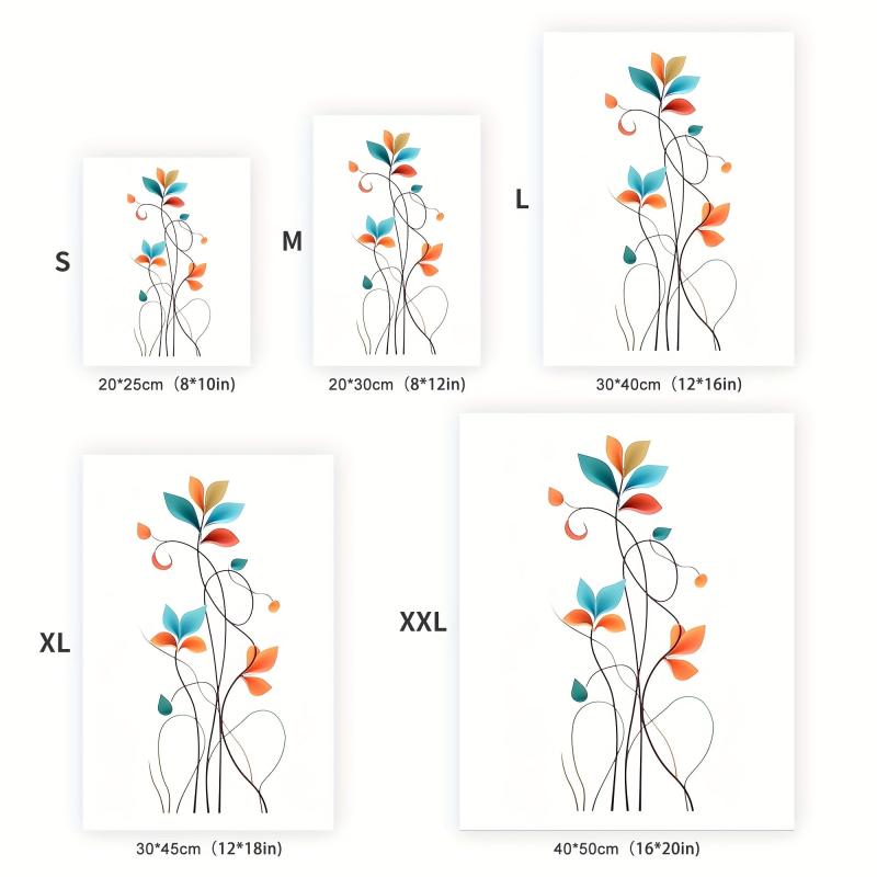 Canvas Poster Modern Flower Art Decorative Painting Fall Decor Room D