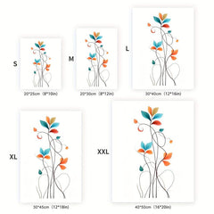 Canvas Poster Modern Flower Art Decorative Painting Fall Decor Room D