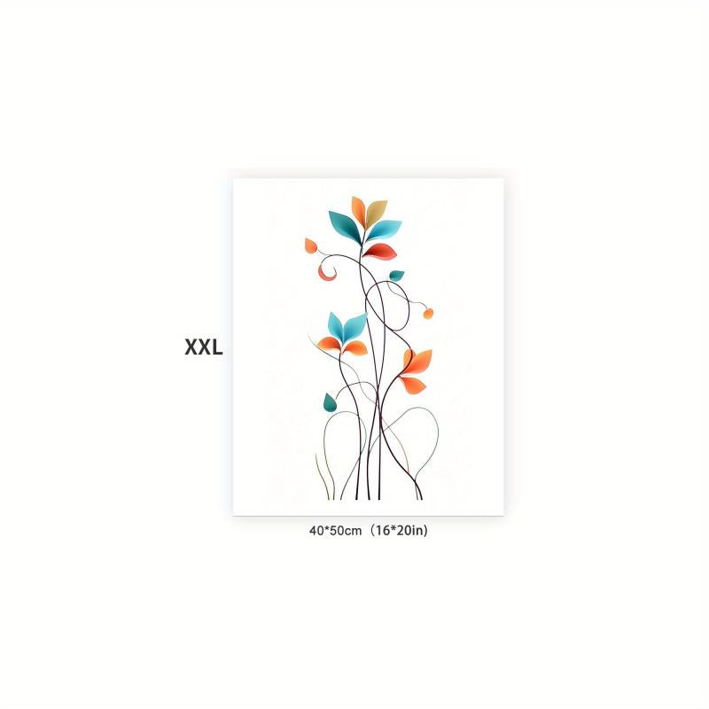 Canvas Poster Modern Flower Art Decorative Painting Fall Decor Room D