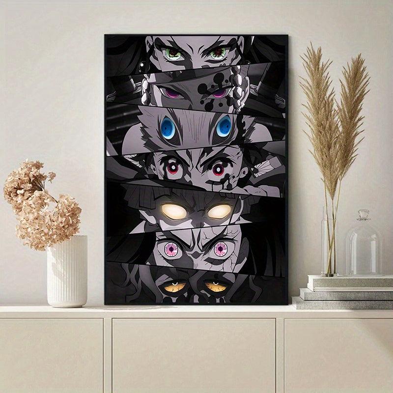 Abstract Anime Eyes Canvas Painting Home Decor 19.7in
