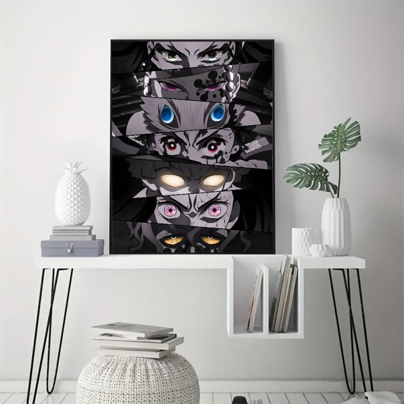 Abstract Anime Eyes Canvas Painting Home Decor 19.7in