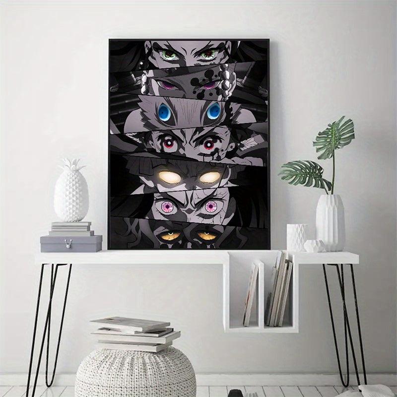 Abstract Anime Eyes Canvas Painting Home Decor 19.7in