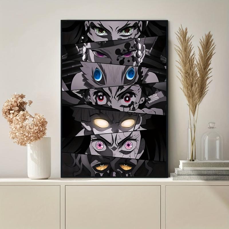 Abstract Anime Eyes Canvas Painting Home Decor 19.7in