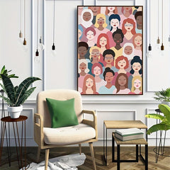 Women's Power Feminist Poster Canvas for Home Decor