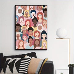 Women's Power Feminist Poster Canvas for Home Decor