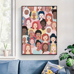 Women's Power Feminist Poster Canvas for Home Decor