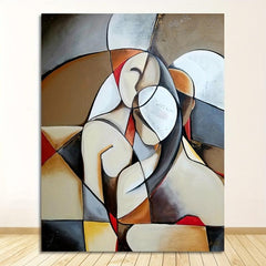 Abstract Dreaming Woman Canvas Artwork for Home Decor