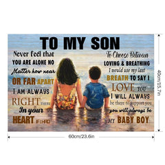 Meaningful Inspiration: Words To My Son Canvas Painting