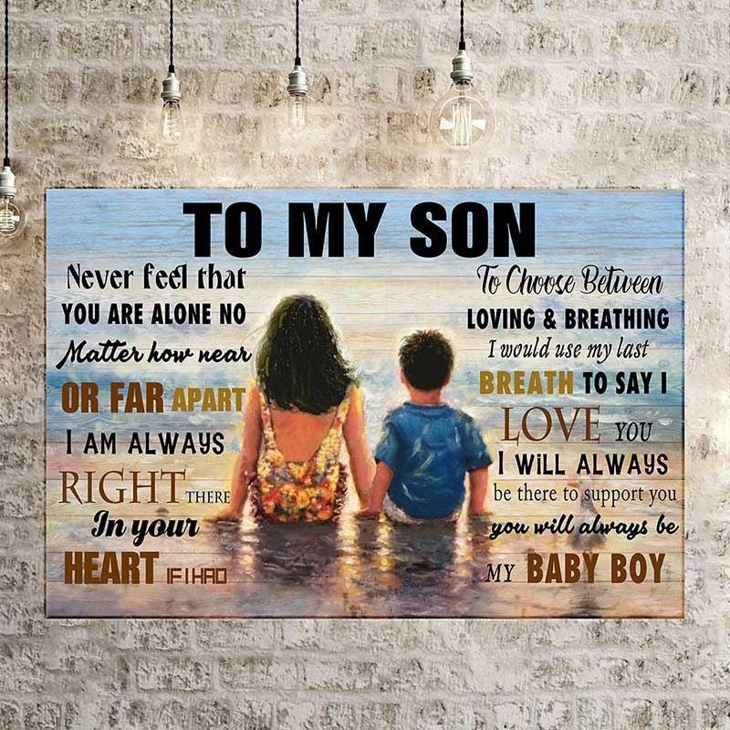 Meaningful Inspiration: Words To My Son Canvas Painting
