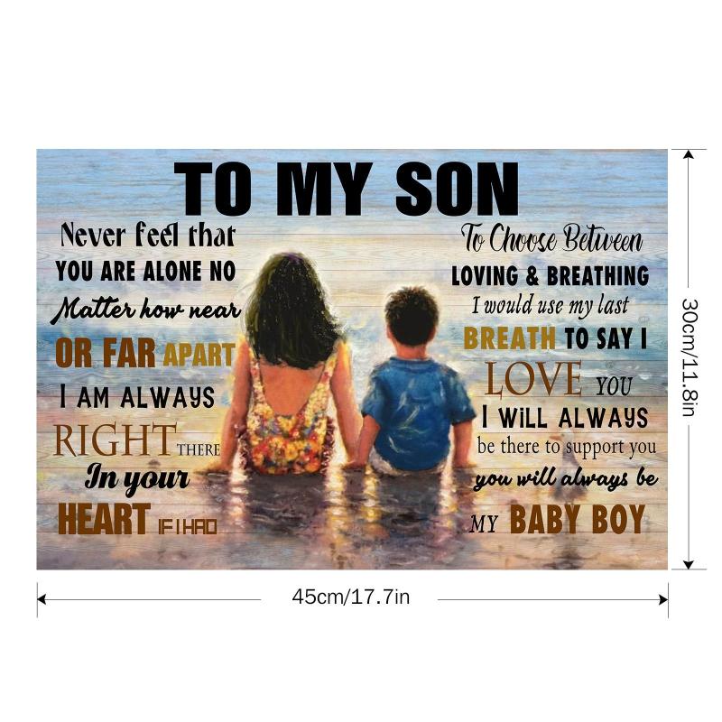 Meaningful Inspiration: Words To My Son Canvas Painting