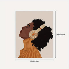 Set Of 6 African Women Wall Art Girl Art Prints African American Wall Art