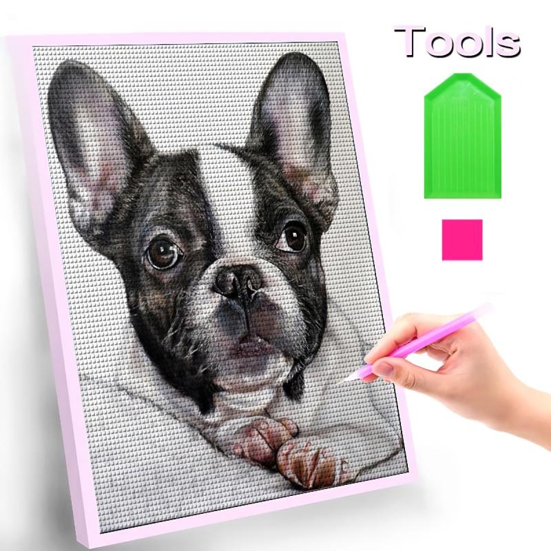 DIY Diamond Painting Dog Full Drill Rhinestone Craft Wall Art Home Decor