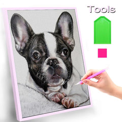 DIY Diamond Painting Dog Full Drill Rhinestone Craft Wall Art Home Decor