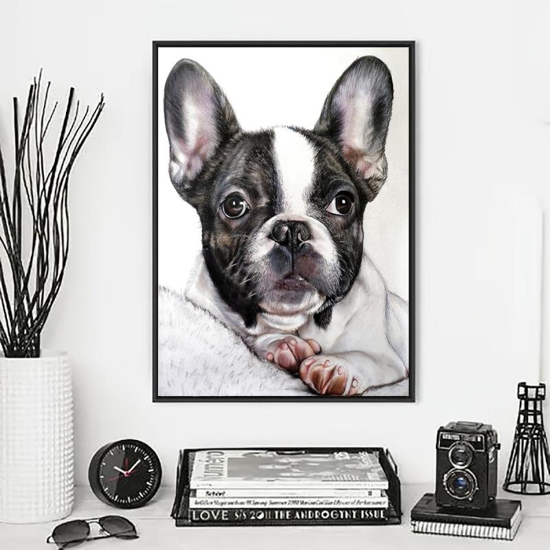 DIY Diamond Painting Dog Full Drill Rhinestone Craft Wall Art Home Decor