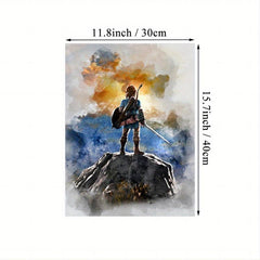 Classic Game Prints Poster Canvas Art Nursery Decor Sword In Hand Art Poster