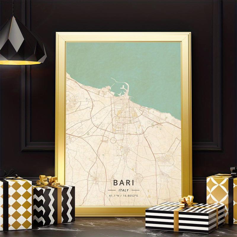 Famous Cities Line Maps Posters Modern Wall Art Living Room Decorative Painting