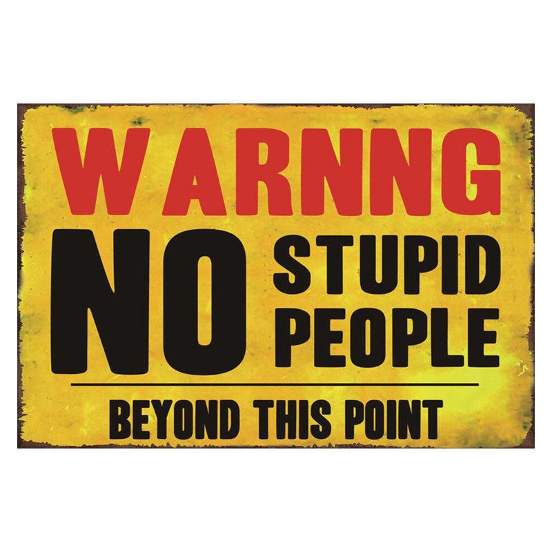 European American Classic Wall Decoration Painting Metal Sign 19x30cm