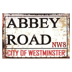 European American Classic Wall Decoration Painting Metal Sign 19x30cm