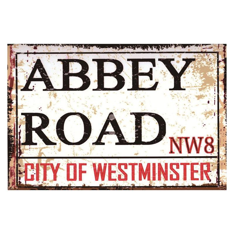 European American Classic Wall Decoration Painting Metal Sign 19x30cm
