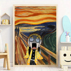 Anime Character Painting On Canvas Wall Art