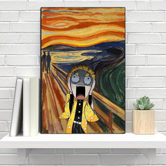 Anime Character Painting On Canvas Wall Art