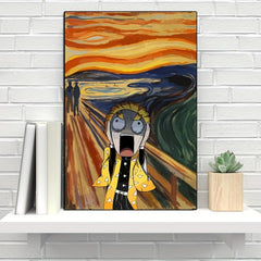 Anime Character Painting On Canvas Wall Art
