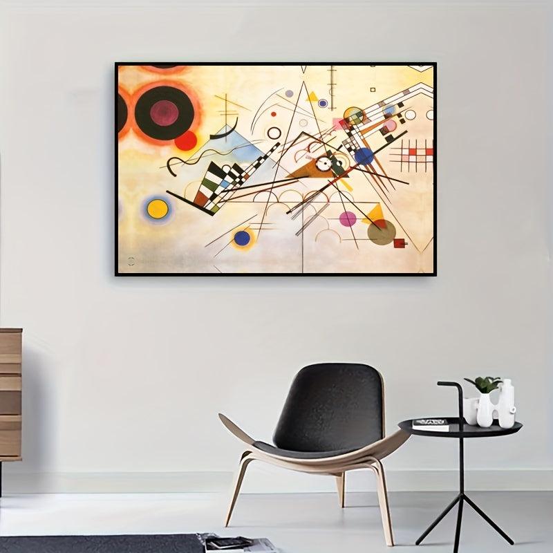 Romanian Kandinsky Abstract Painting On Canvas Wall Art