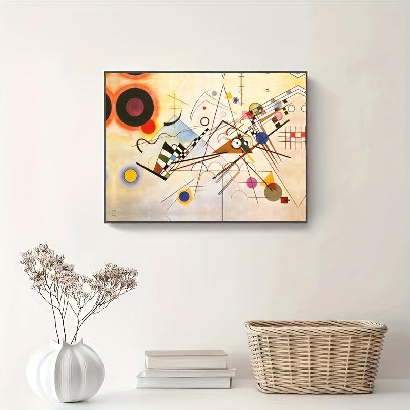 Romanian Kandinsky Abstract Painting On Canvas Wall Art