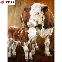 5D Cow Rhinestone Painting Kit DIY Diamond Art Creative Decor