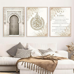Canvas Poster Religion Art Prints Moroccan Door Wall Painting