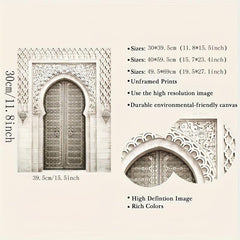 Canvas Poster Religion Art Prints Moroccan Door Wall Painting