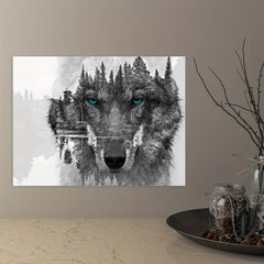 HD Prints Wolf Poster Abstract Canvas Animal Pictures Forest Landscape Home Deco