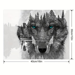 HD Prints Wolf Poster Abstract Canvas Animal Pictures Forest Landscape Home Deco