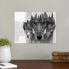 HD Prints Wolf Poster Abstract Canvas Animal Pictures Forest Landscape Home Deco