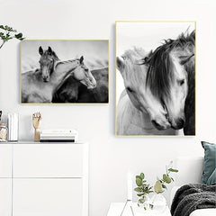 Horse Head Canvas Painting Prints for Home Decor