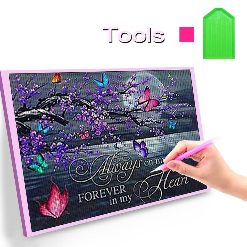 Romantic Butterfly Sea Diamond Painting Kit Home Wall Decor