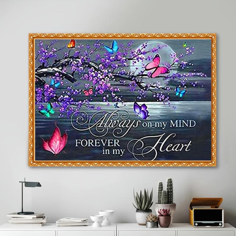 Romantic Butterfly Sea Diamond Painting Kit Home Wall Decor