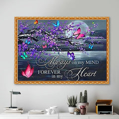 Romantic Butterfly Sea Diamond Painting Kit Home Wall Decor