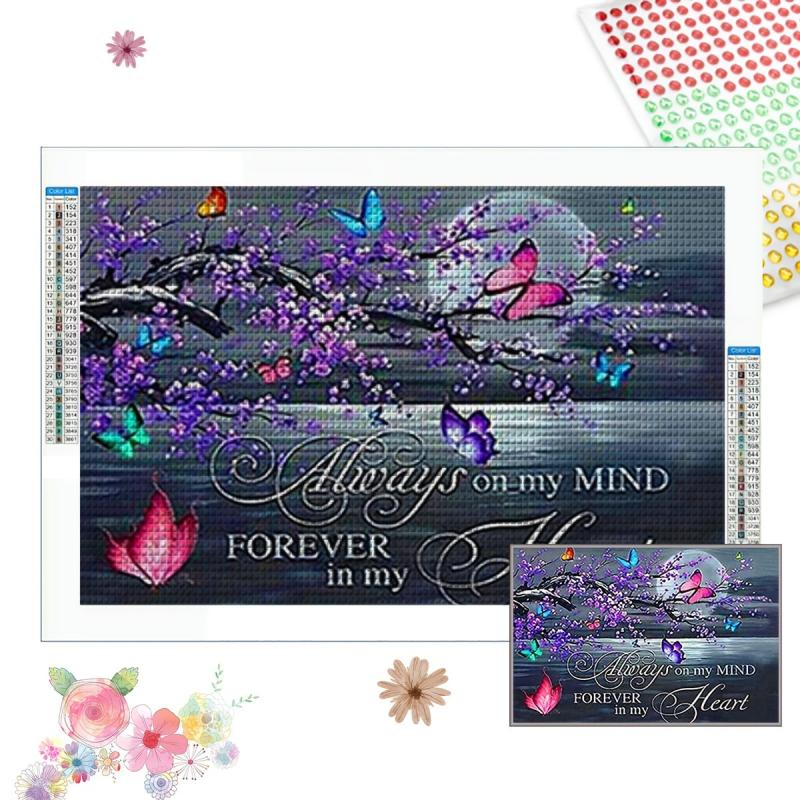 Romantic Butterfly Sea Diamond Painting Kit Home Wall Decor