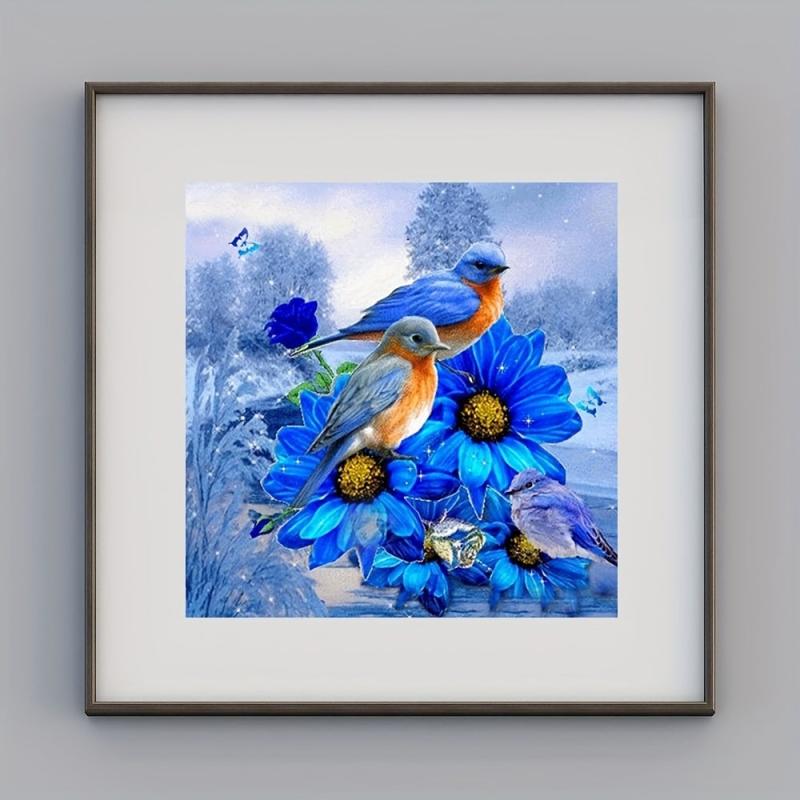 5D Diamond Painting English Birds Flowers Living Room Office Bedroom Coffee Shop