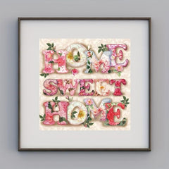 5D Diamond Painting English Birds Flowers Living Room Office Bedroom Coffee Shop
