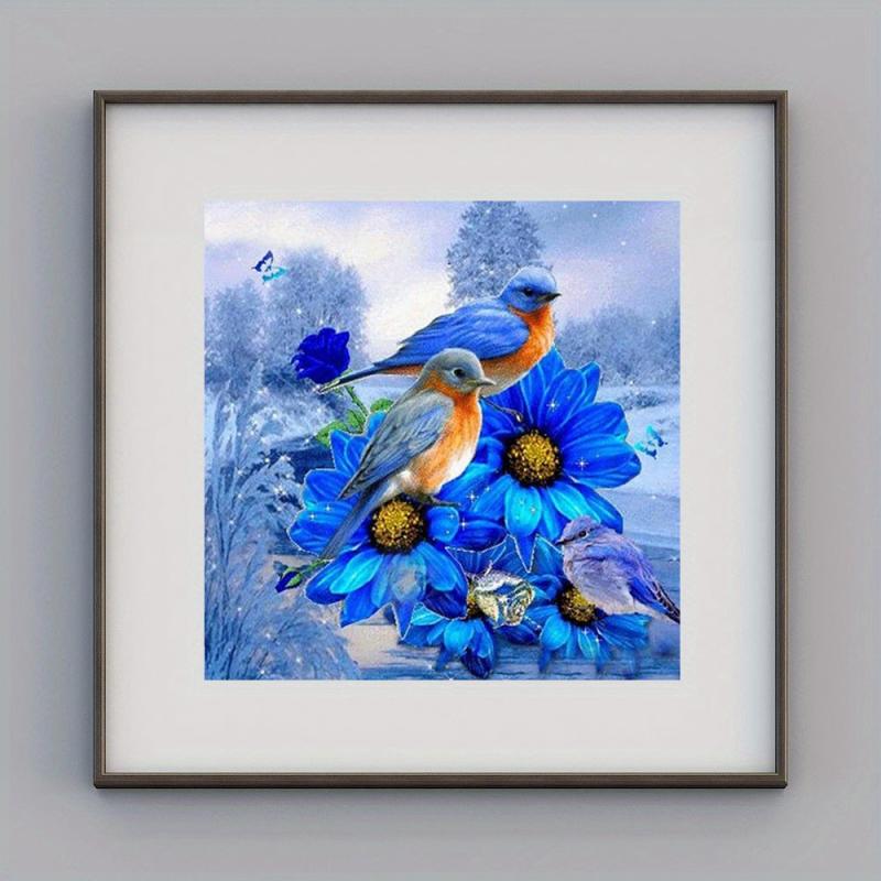 5D Diamond Painting English Birds Flowers Living Room Office Bedroom Coffee Shop