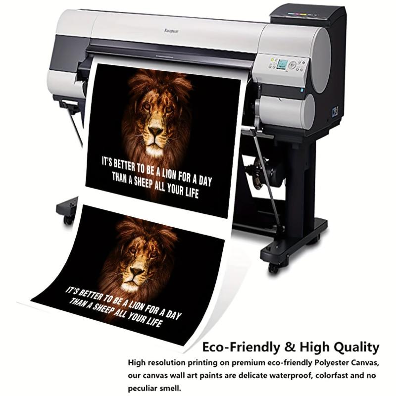 Lion Not Sheep Office Motivational Wall Art
