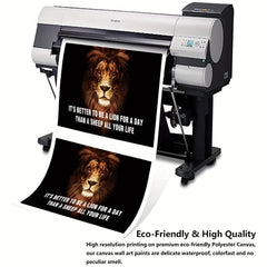 Lion Not Sheep Office Motivational Wall Art