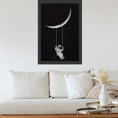Canvas Art Moon Swing Poster 20x30 Cm Modern Art