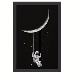 Canvas Art Moon Swing Poster 20x30 Cm Modern Art