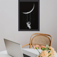 Canvas Art Moon Swing Poster 20x30 Cm Modern Art