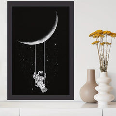 Canvas Art Moon Swing Poster 20x30 Cm Modern Art