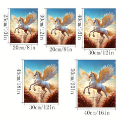 Canvas Poster Flying Horse Elf Painting - Ideal Gift for Bedroom Decor