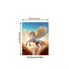 Canvas Poster Flying Horse Elf Painting - Ideal Gift for Bedroom Decor